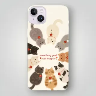 Çiçekli Kediler Desenli Kılıf