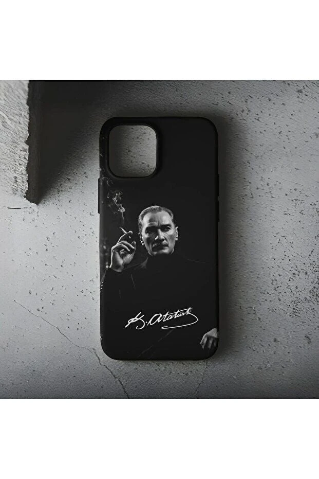 iPhone Uyumlu Atatürk Anı Premium İçi Kadife Telefon Kılıfı – Tasarım 42