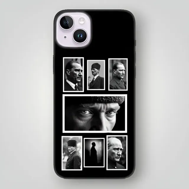 Atatürk Kolaj Desenli Kılıf