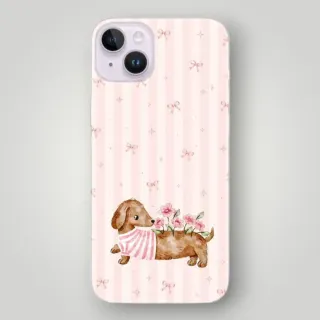 Çiçekli Köpek Desenli Kılıf