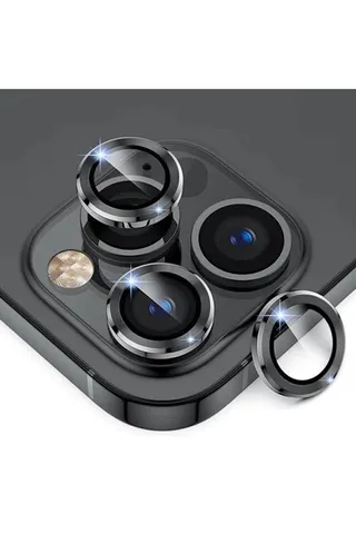 Apple Iphone 16 Pro & Iphone 16 Pro Max Kamera Koruma Lens Koruyucu Temperli Cam – Tasarım 01