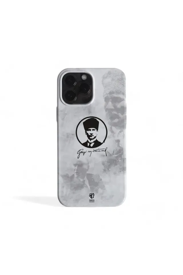 iPhone Atatürk Desenli İçi Kadife Premium Kalite Telefon Kılıfı – Tasarım 06